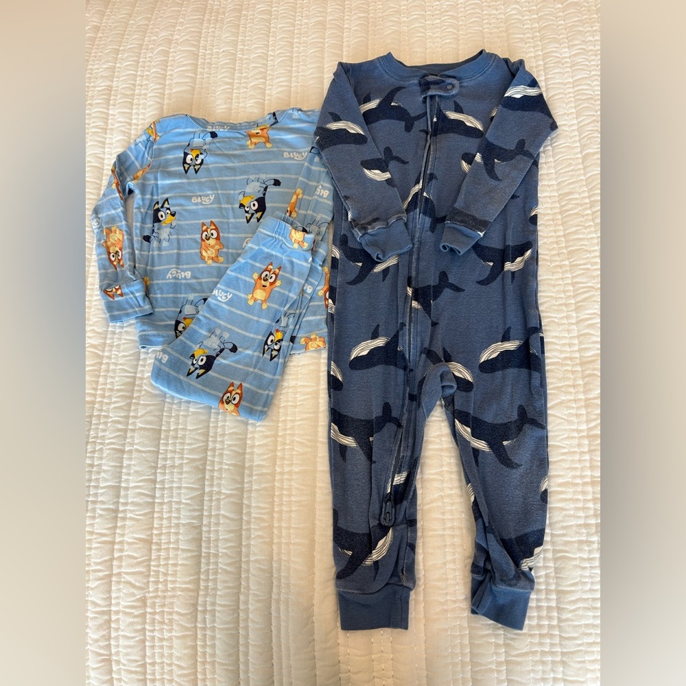 Carter’s & Bluey Baby Boy Pajamas (2 Pr)  Size 18 Mos